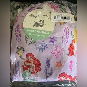 ⭐️NIB⭐️ Little Sleepies Part of Her World Standard Fitted Crib Sheet